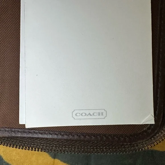 Coach Dark Brown Leather Vintage Phone Organizer Wallet - Picture 6 of 10